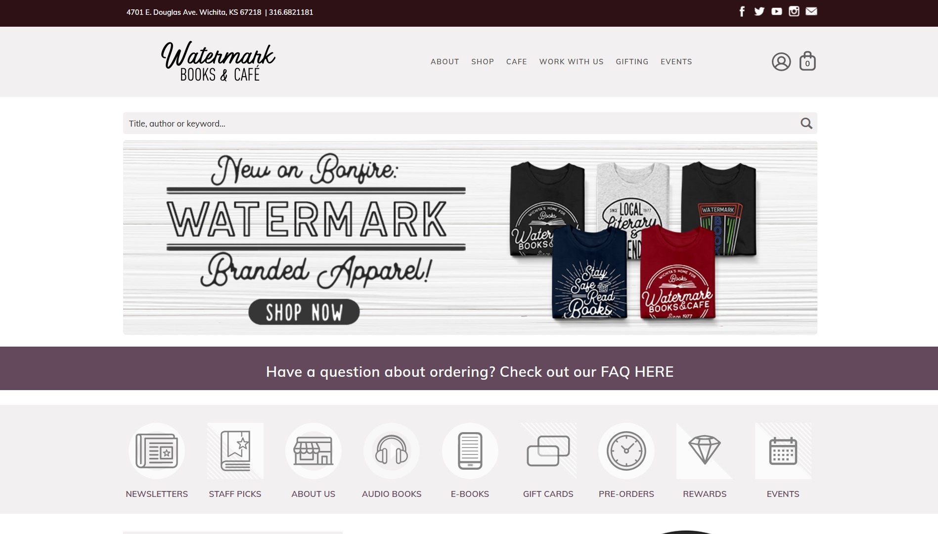 Watermark Books IndieCommerce Home Page